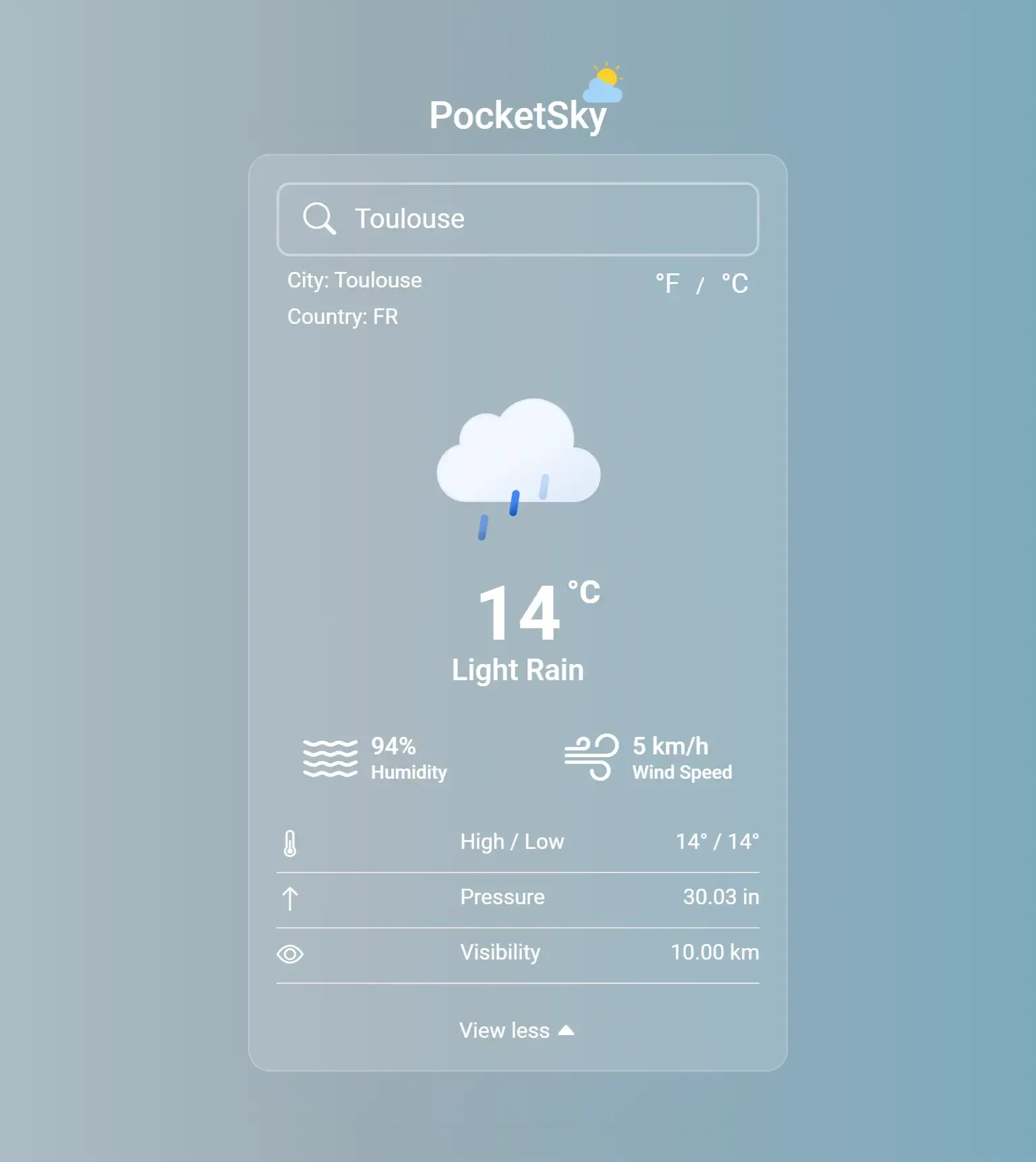 PocketSky Sunny Weather